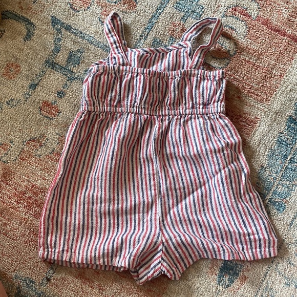Old Navy Americana linen blend tie romper - Picture 4 of 4